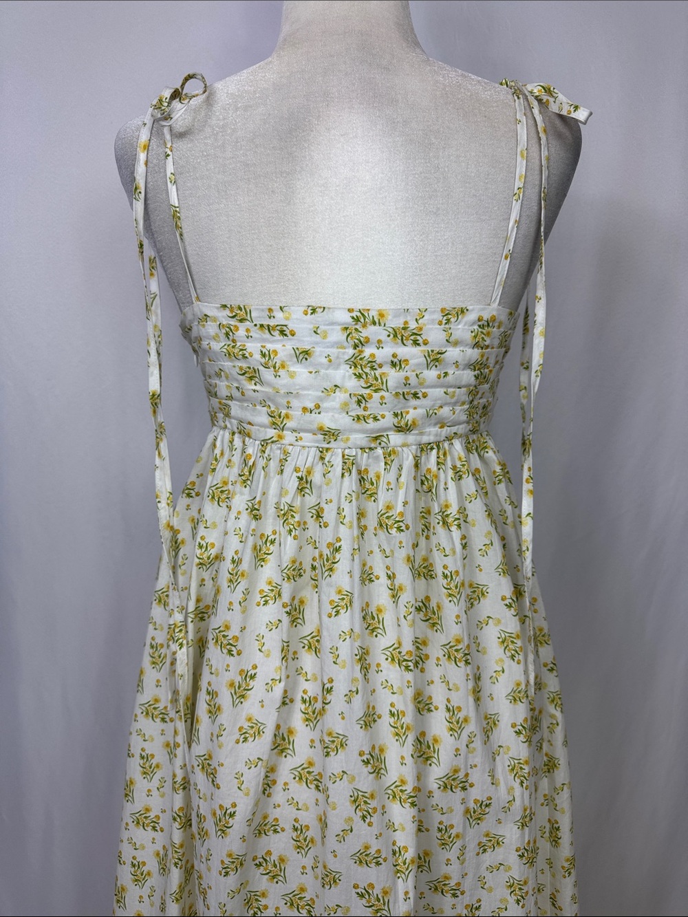 Petal &‎ Pup Ashtyn Pleated Bodice Maxi Sundress Size 6 Floral Yellow - Picture 9 of 13